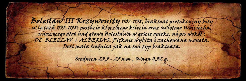Brakteat protekcyjny Bolesława Krzywoustego